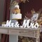 Wedding Decorations Set,Large Mr and Mrs Sign & Just Married Banner,Mr & Mrs Signs for Wedding Table,Wooden Letters Sweetheart Table,Photo Props Wedding Decorations for Anniversary,White